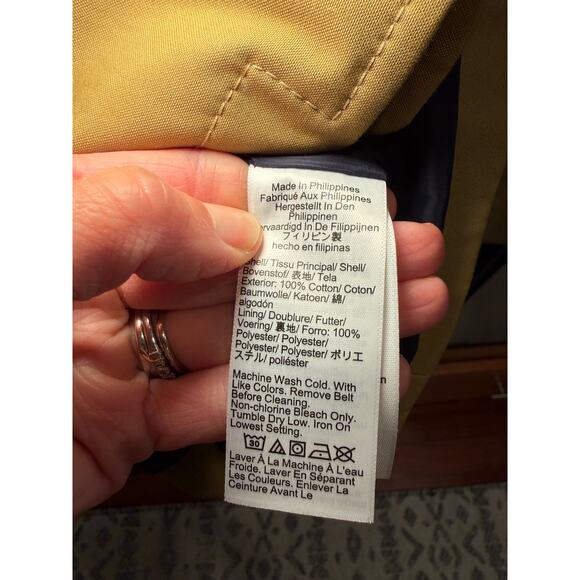 NWT J. Crew Women 8 Cropped Icon Trench Coat Honey Brown Tan Camel Belted Jacket - Picture 15 of 17